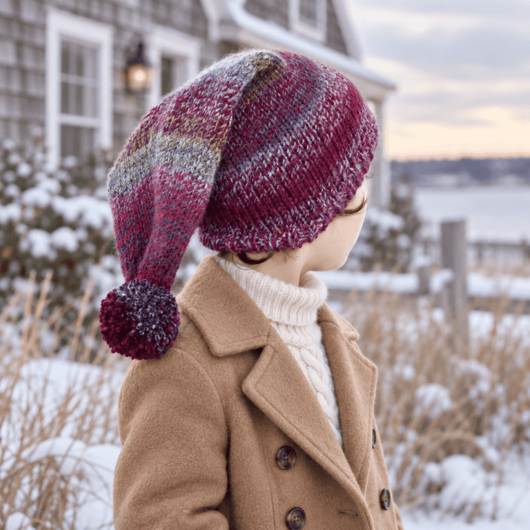 Easy Kids Stocking Hat Knitting Pattern (Cozy Beginner-Friendly Hat Knit in the Round)