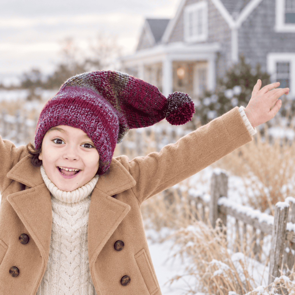 Easy Kids Stocking Hat Knitting Pattern (Cozy Beginner-Friendly Hat Knit in the Round)