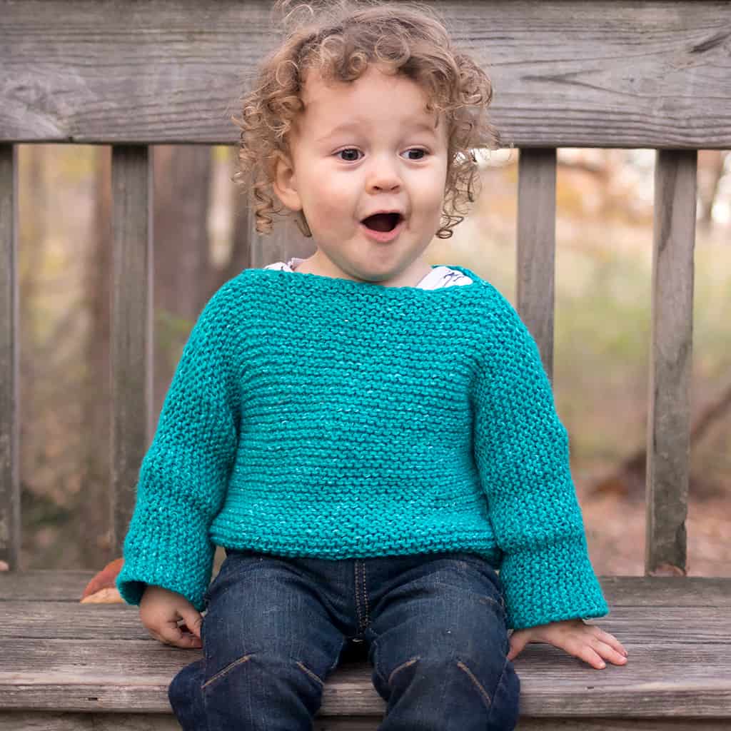 Garter stitch cheap sweater