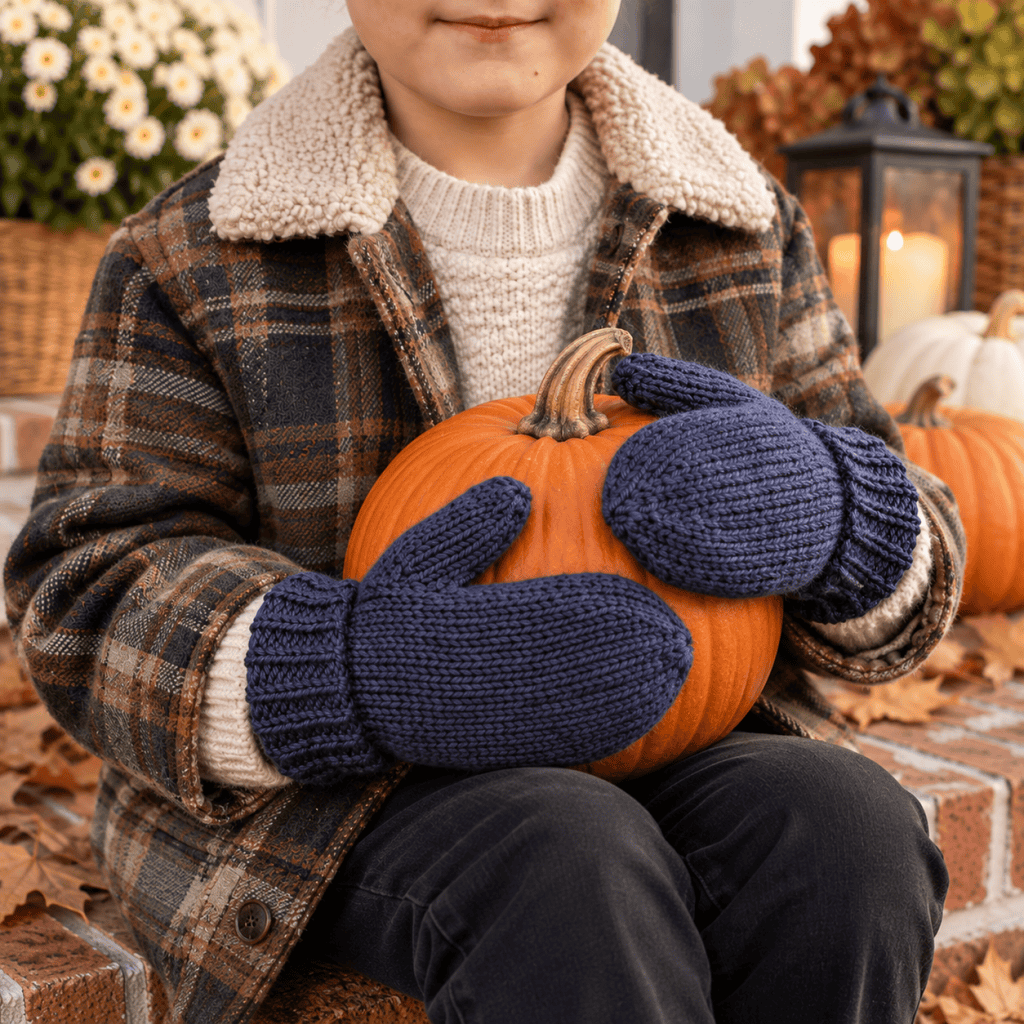 Easy Kid Mittens Knitting Pattern (Beginner-Friendly & Knit Flat)