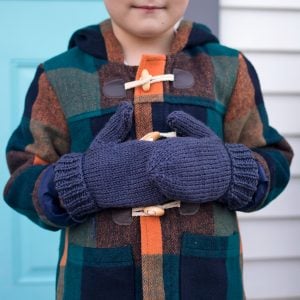 Easy Kid Mittens Knitting Pattern