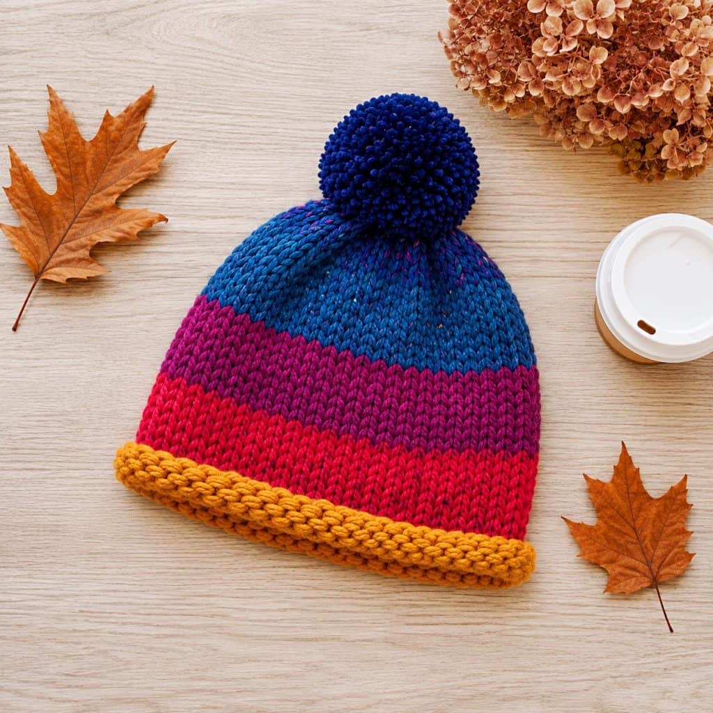 Easy Thick & Quick Hat Knitting Pattern (Beginner-Friendly One-Skein Beanie)