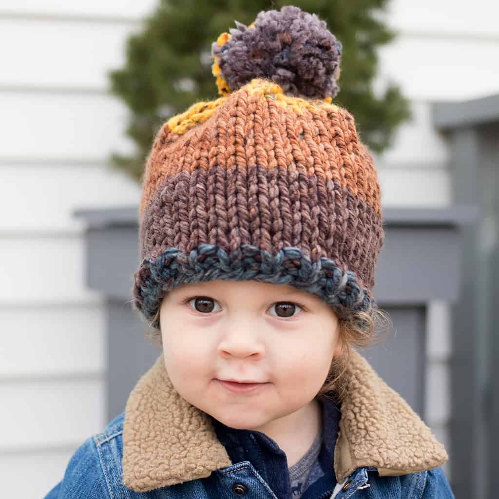 Toddler Thick & Quick Hat Knitting Pattern 