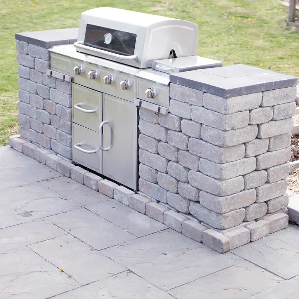 How to Build an Easy Stone Grill Surround