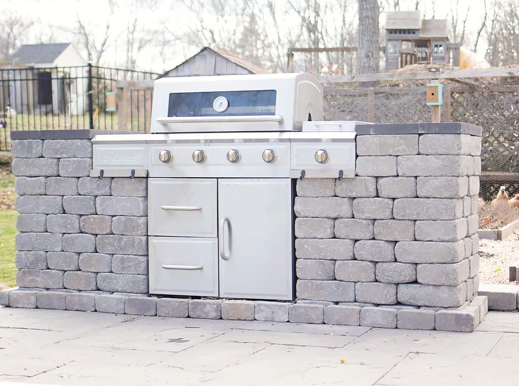 How to Build an Easy Stone Grill Surround