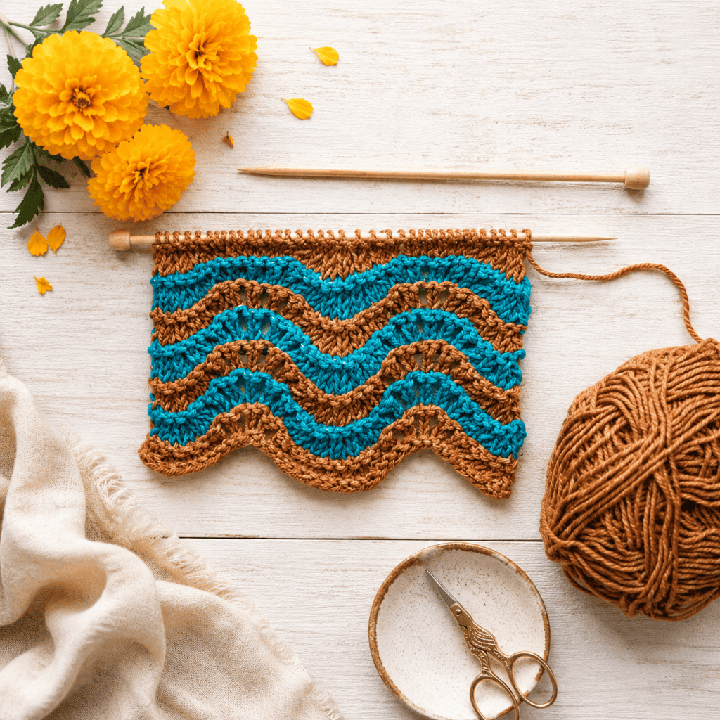 Easy Feather and Fan Stitch Knitting Pattern