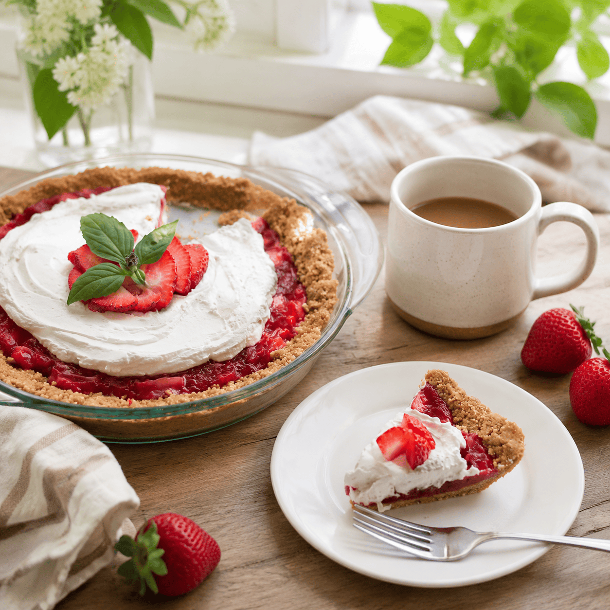 Easy Vegan Strawberry Icebox Pie (No-Bake Summer Dessert You’ll Love)