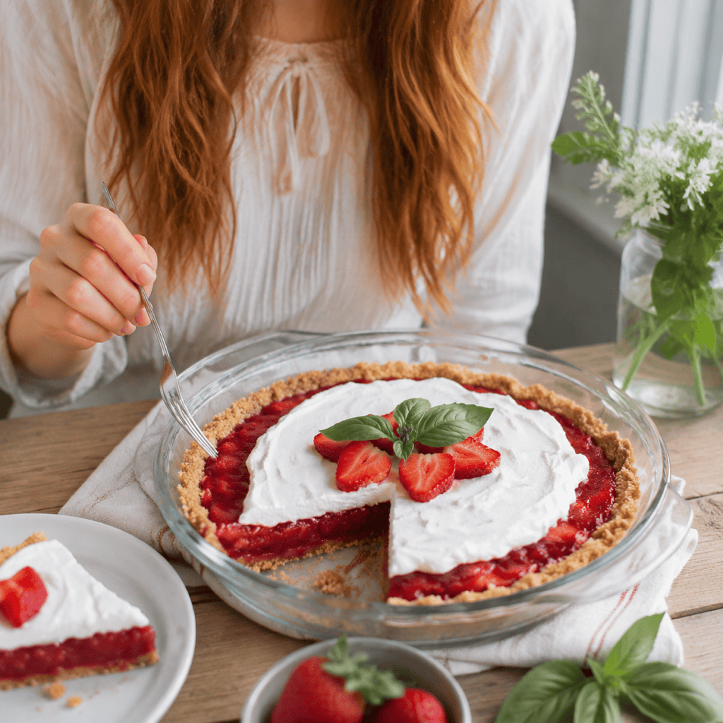 Easy Vegan Strawberry Icebox Pie (No-Bake Summer Dessert You’ll Love)