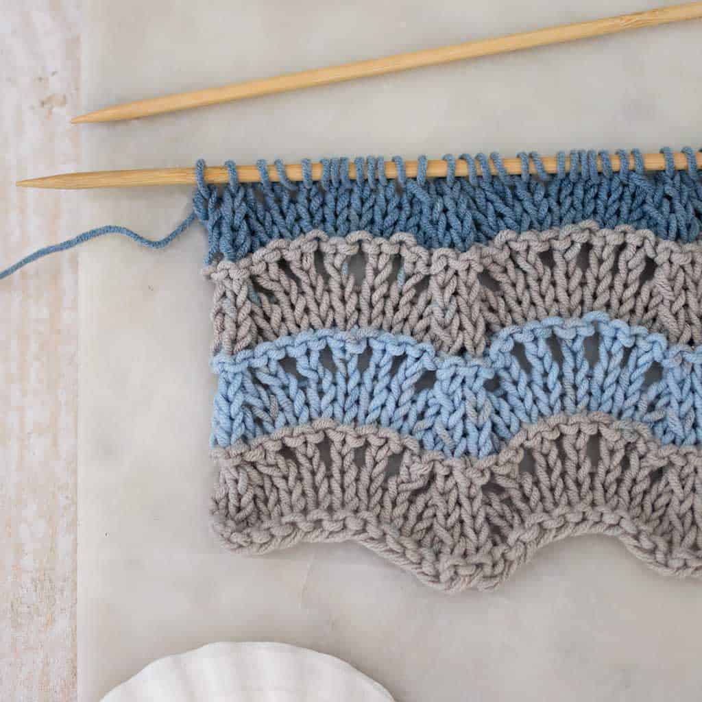 How to Knit the Scallop Stitch