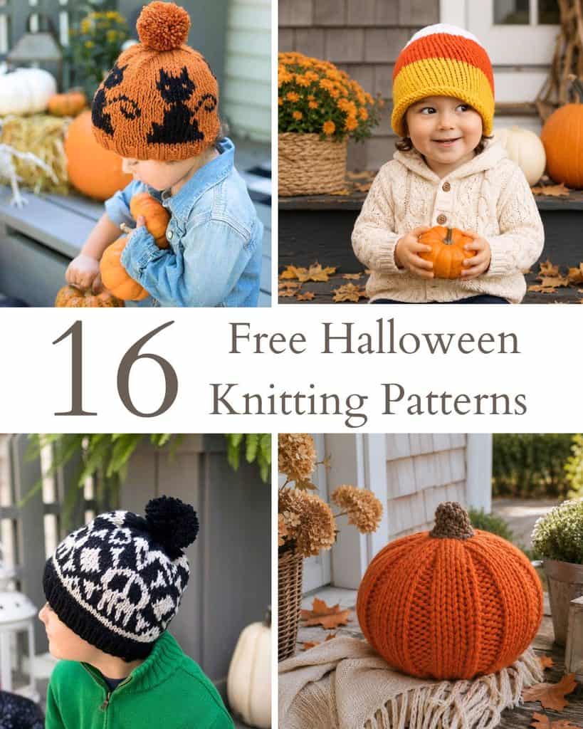 16 Free Halloween Knitting Patterns (Easy Spooky Projects for Fall)