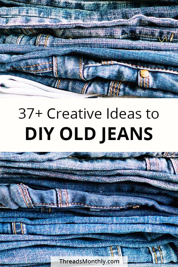 Reuse Old Jeans: 37 Creative DIY Ideas for Bags & Home Decor