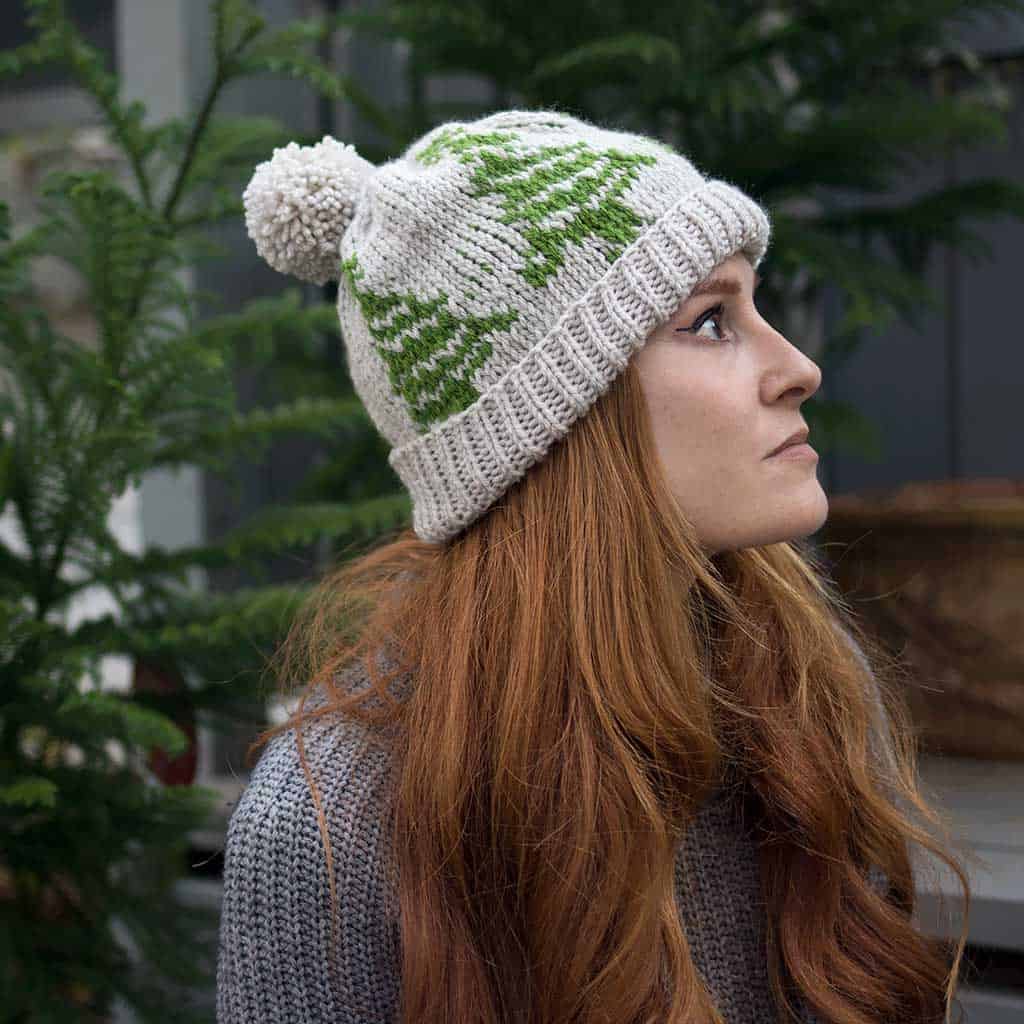 Beginner Evergreen Hat Knitting Pattern