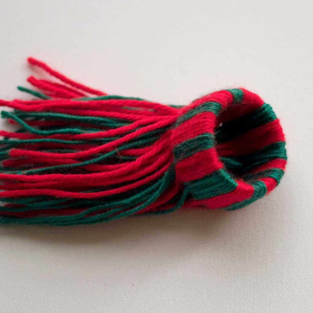 How to Make Mini Yarn Hat Ornaments