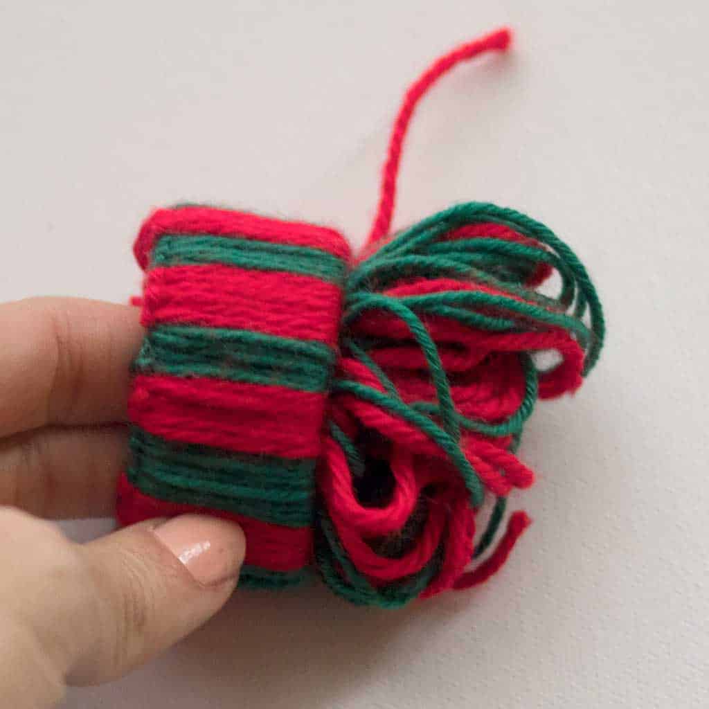 How to Make Mini Yarn Hat Ornaments