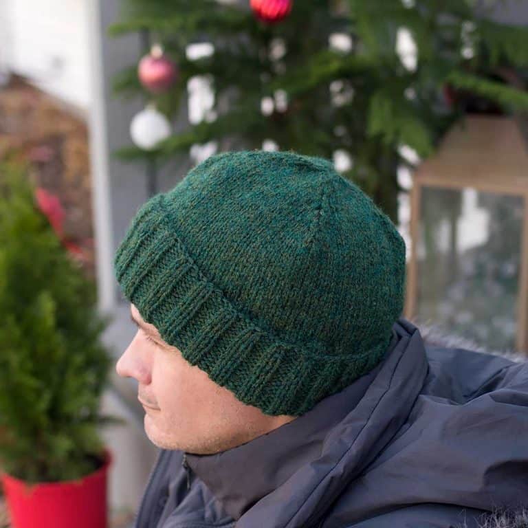 Easy Mens Beanie Knitting Pattern