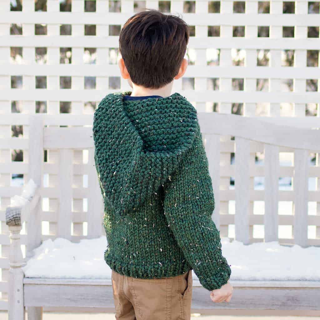 Easy Super Bulky Kids Sweater Knitting Pattern