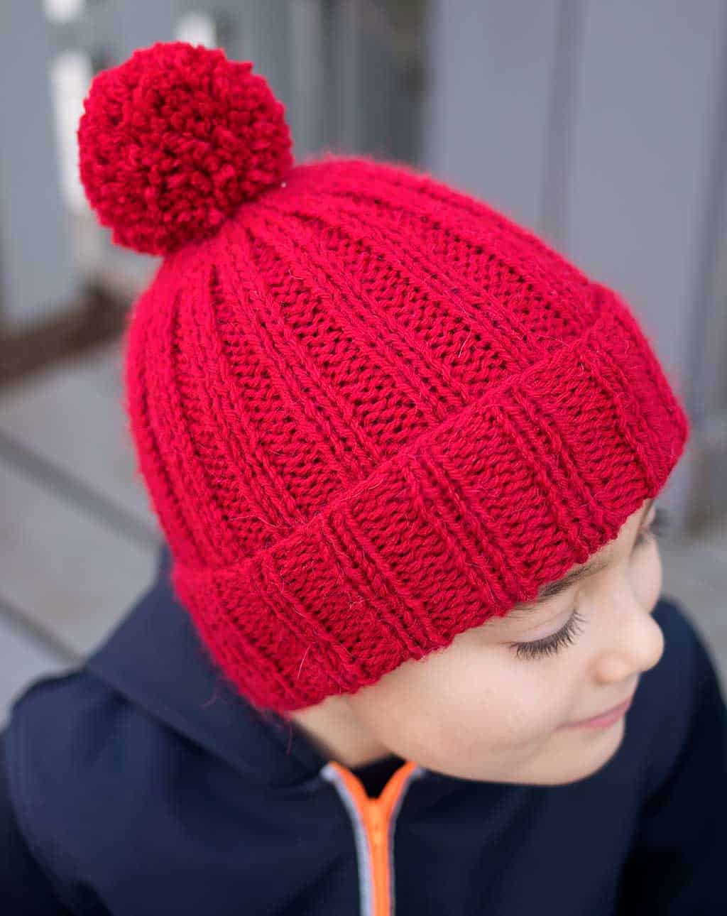 How to Knit a Hat on Straight Needles