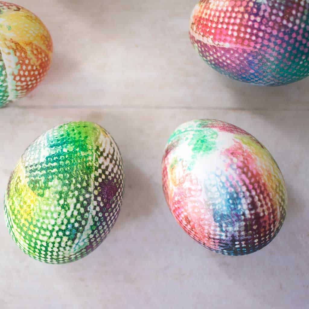 How to Tie Dye Easter Eggs
