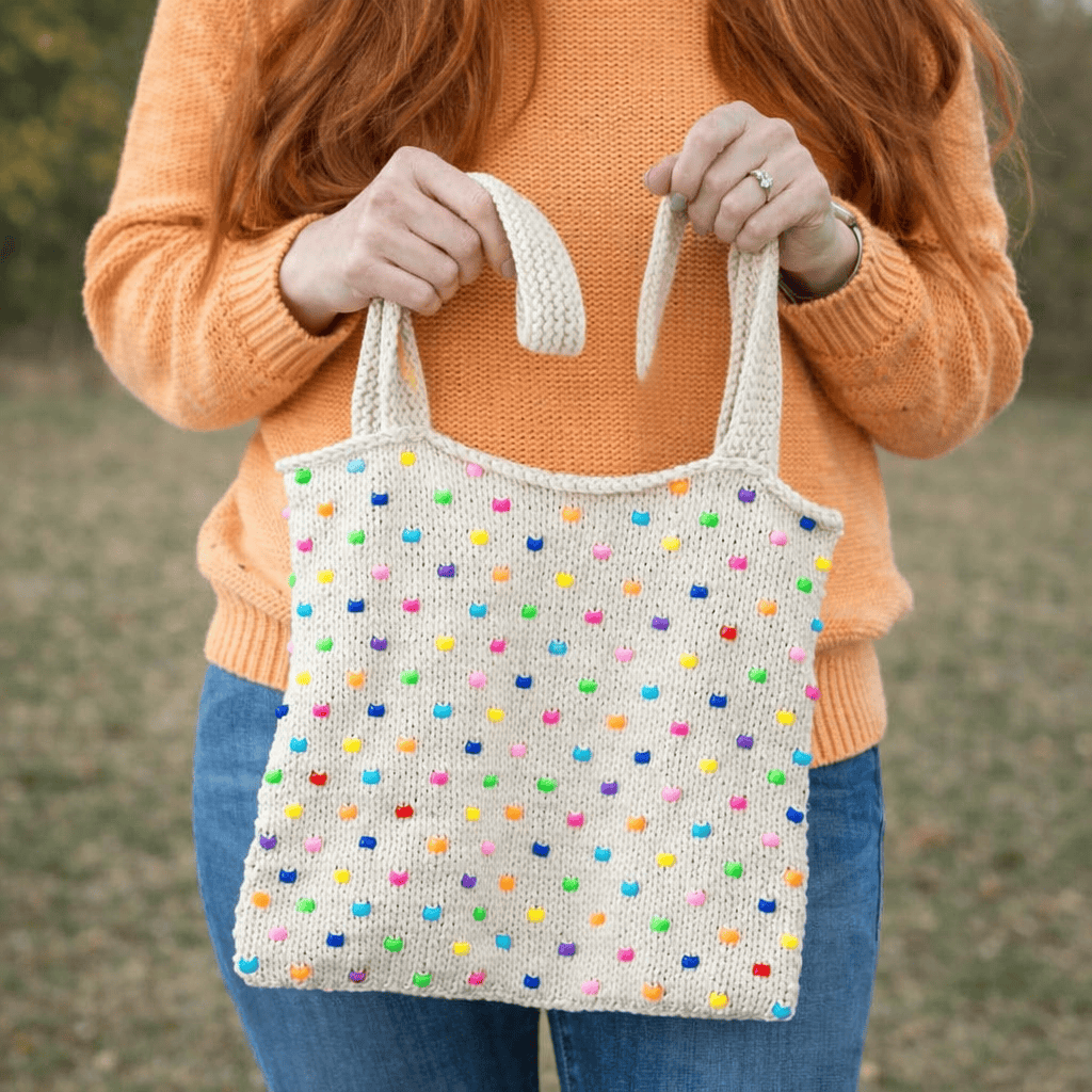 Easy Beaded Tote Knitting Pattern (Beginner-Friendly Bag You’ll Actually Use)