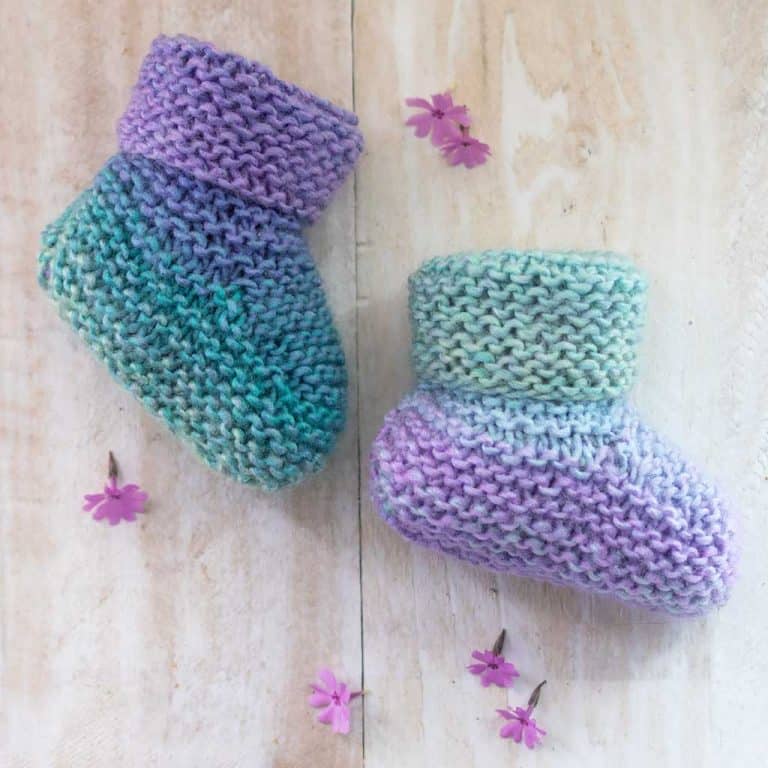 How to Knit Baby Booties Step by Step