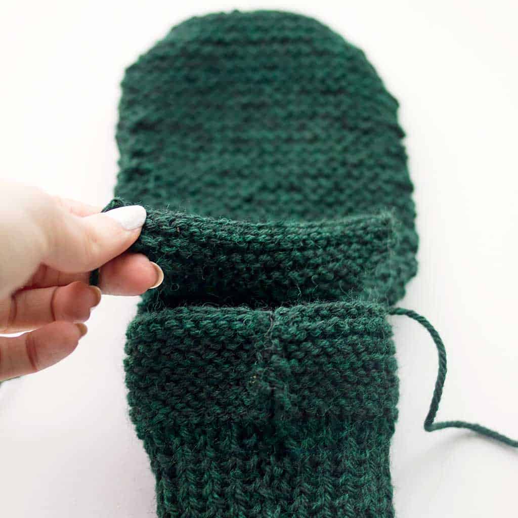 Straight Needle Slippers Knitting Pattern