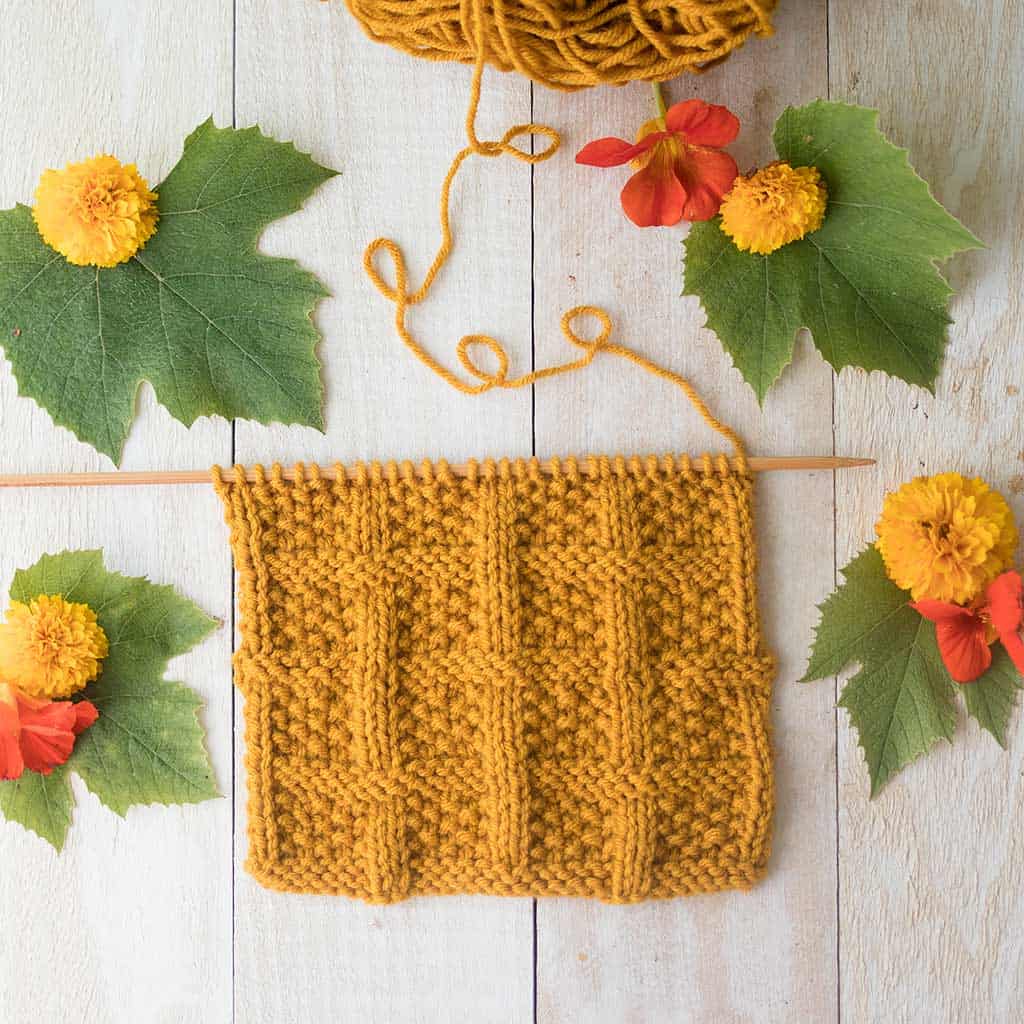How to Knit the Lattice Seed Stitch