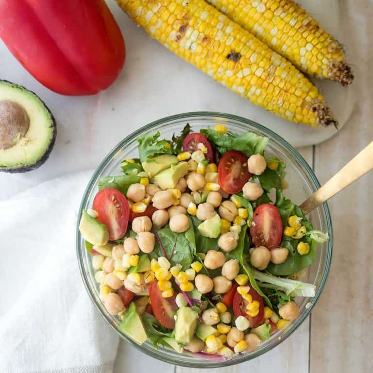 Vegan Grilled Corn Salad
