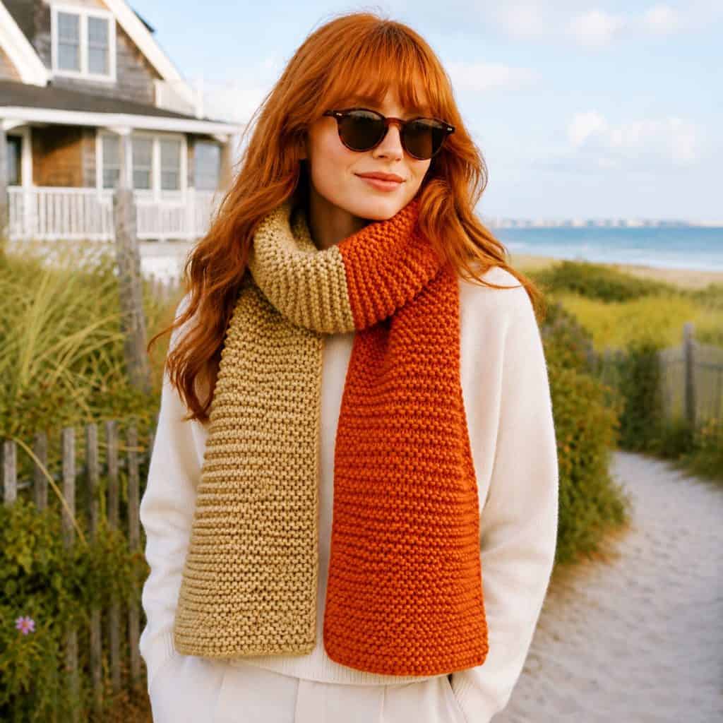 Easiest Garter Stitch Scarf Knitting Pattern (Beginner-Friendly, Cozy + Quick Knit)