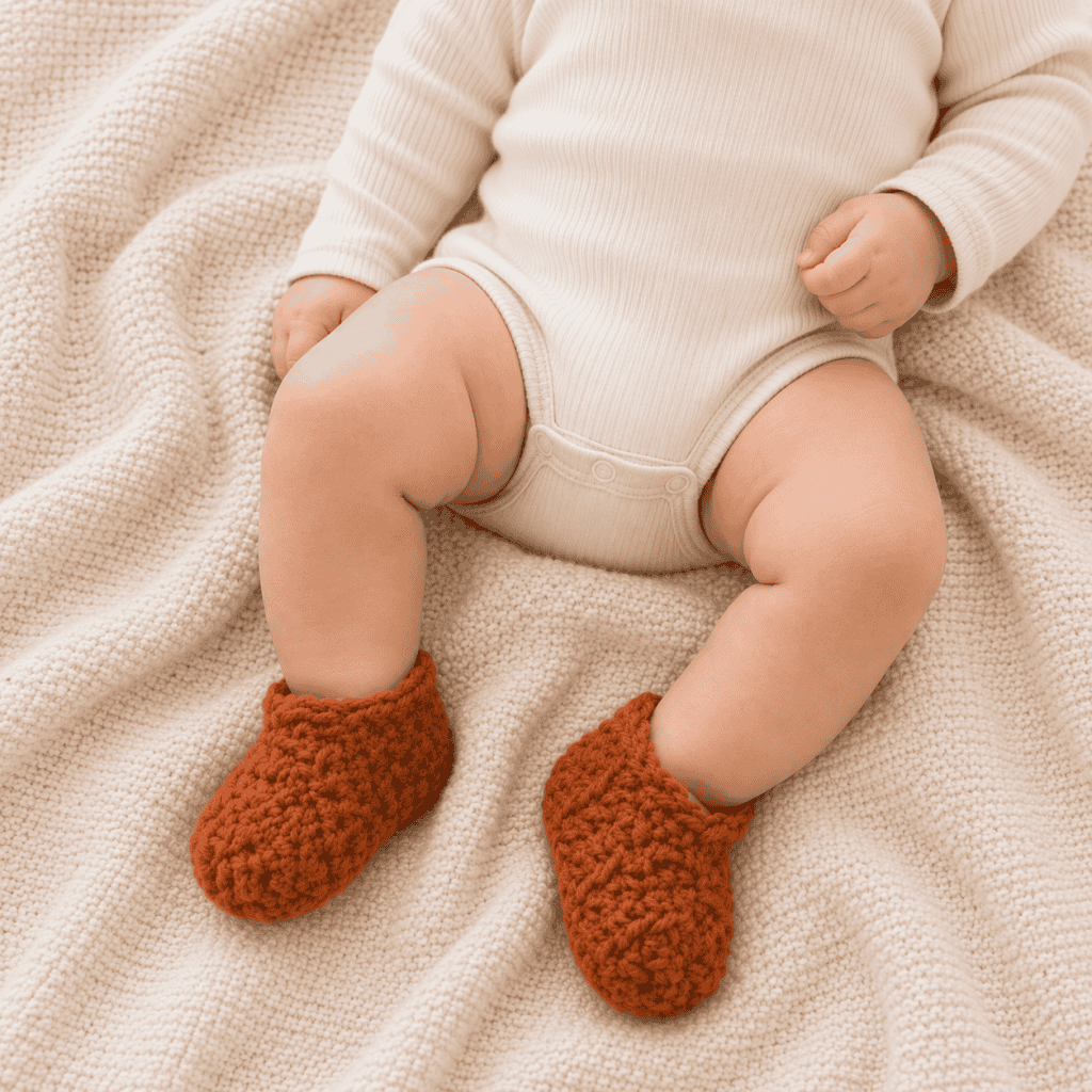 Super Easy Baby Booties Crochet Pattern (Beginner-Friendly + Fast Baby Gift)