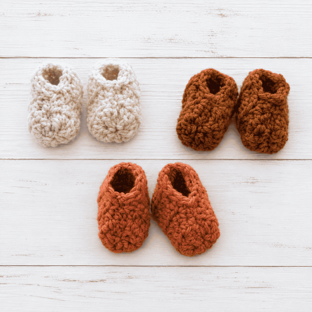 Super Easy Baby Booties Crochet Pattern (Beginner-Friendly + Fast Baby Gift)