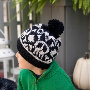 Kids Skull Hat Knitting Pattern