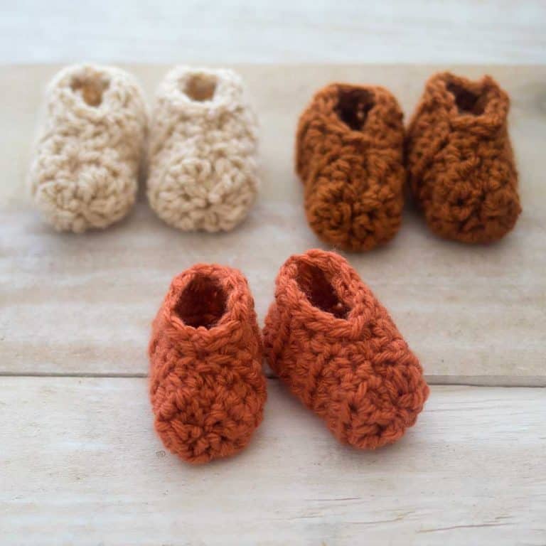 Super Easy Baby Booties Crochet Pattern