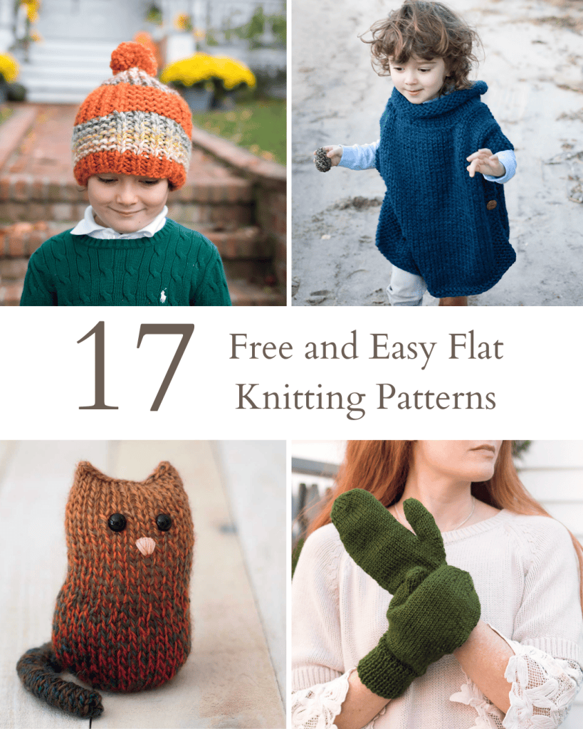 17 Free and Easy Flat Knitting Patterns