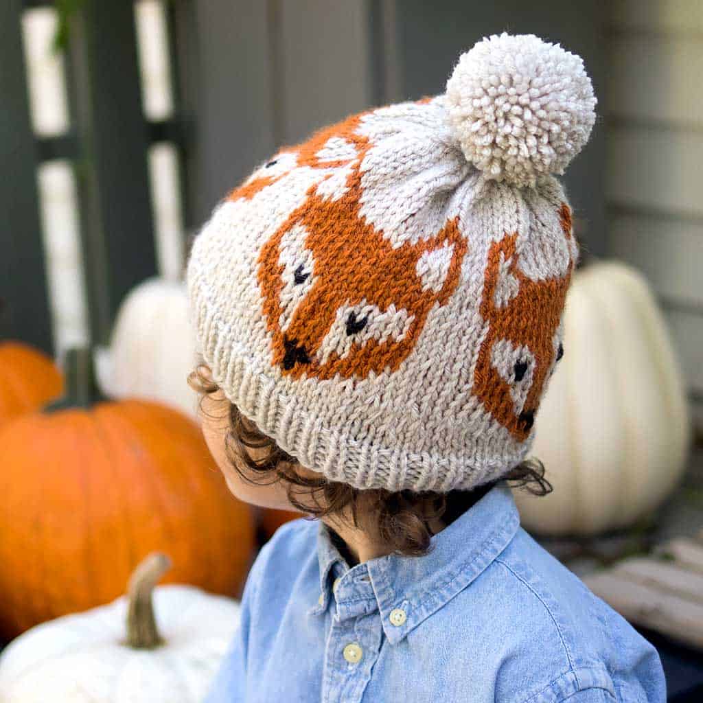 Colorwork Fox Hat Knitting Pattern