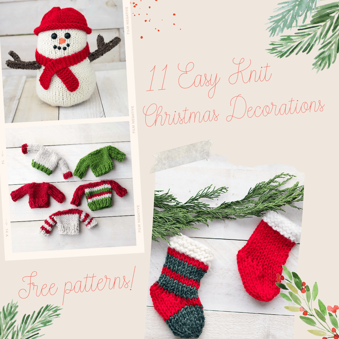 11 Easy Knit Christmas Decorations