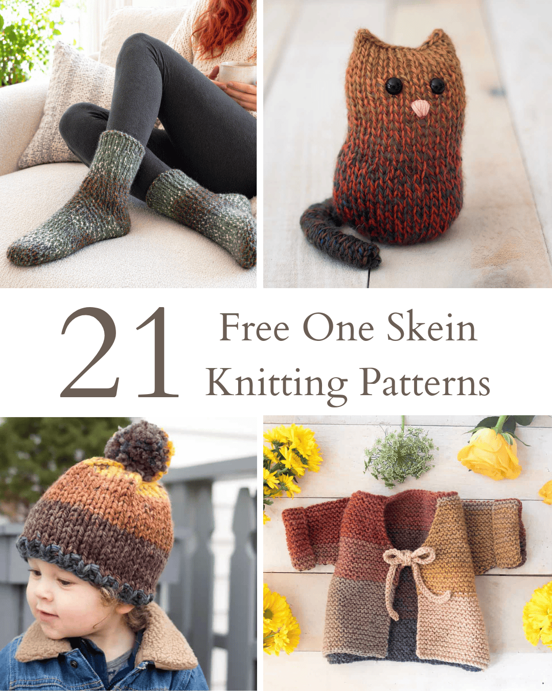 21 Free One Skein Knitting Patterns You Can Make in a Day (Quick + Beginner-Friendly Projects)