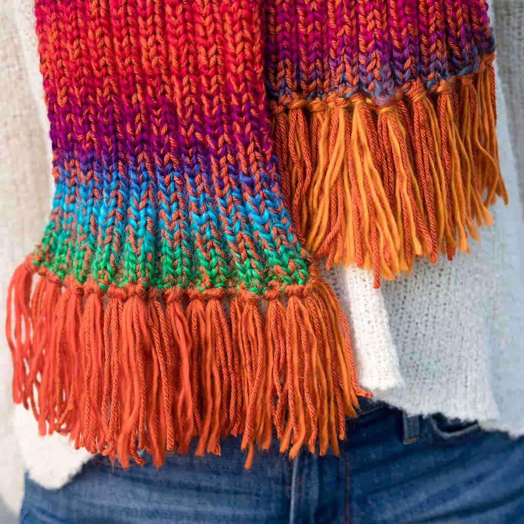 Landscapes Scarf Knitting Pattern