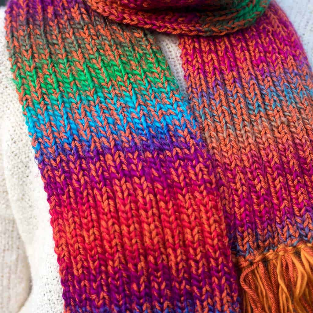 Landscapes Scarf Knitting Pattern