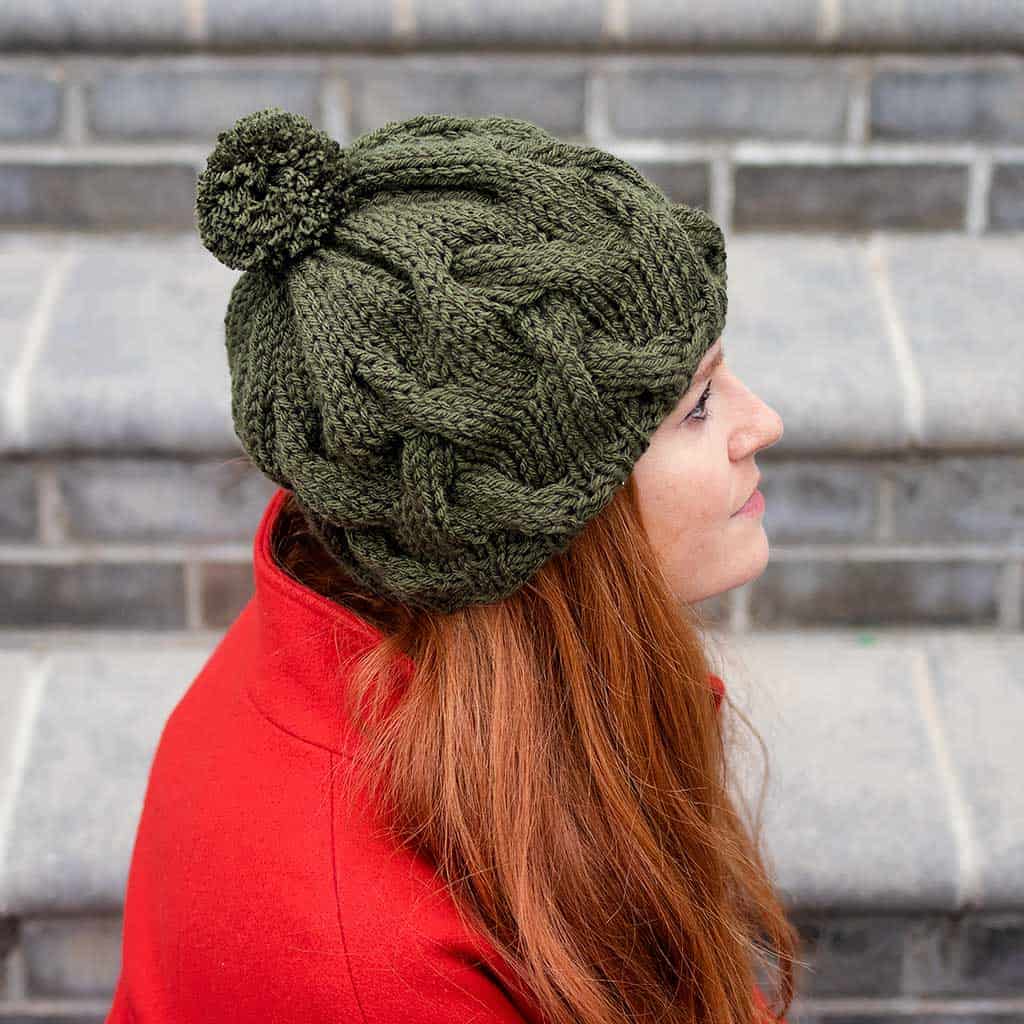 Bulky Cable Hat Knitting Pattern