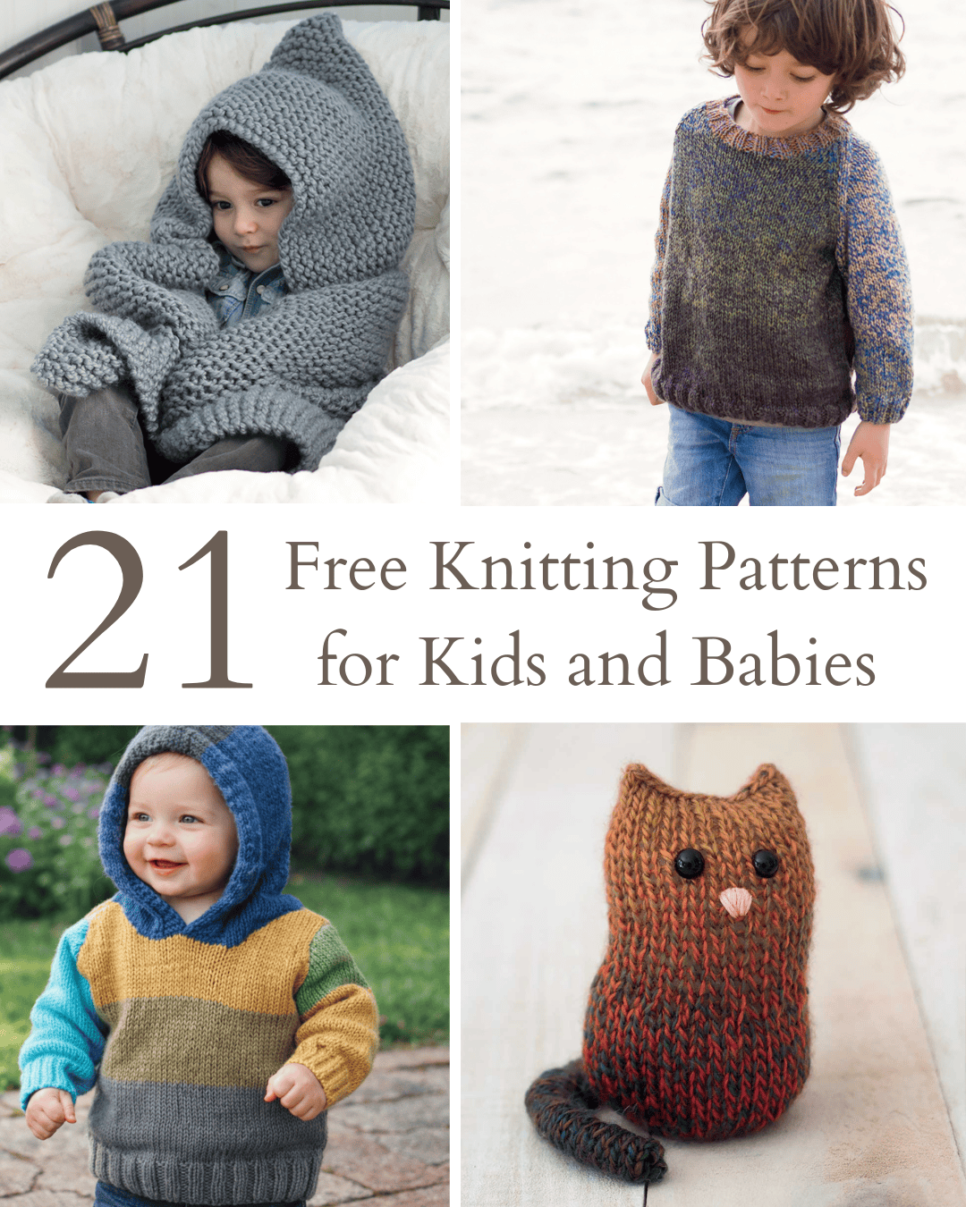 21 Free Knitting Patterns for Kids and Babies (Easy, Beginner-Friendly + Adorable Projects)