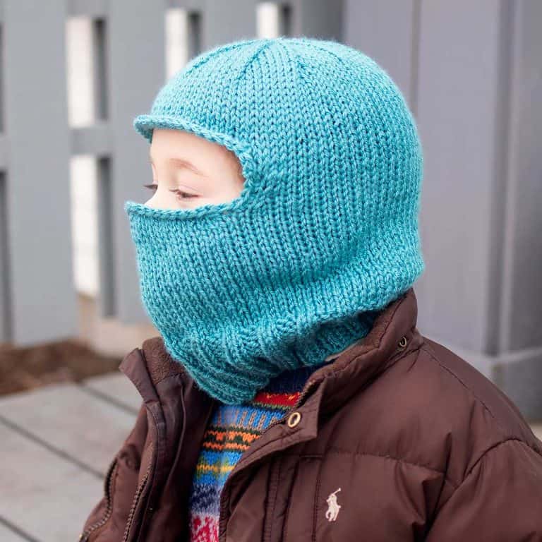 Easy Kids Ski Mask Knitting Pattern
