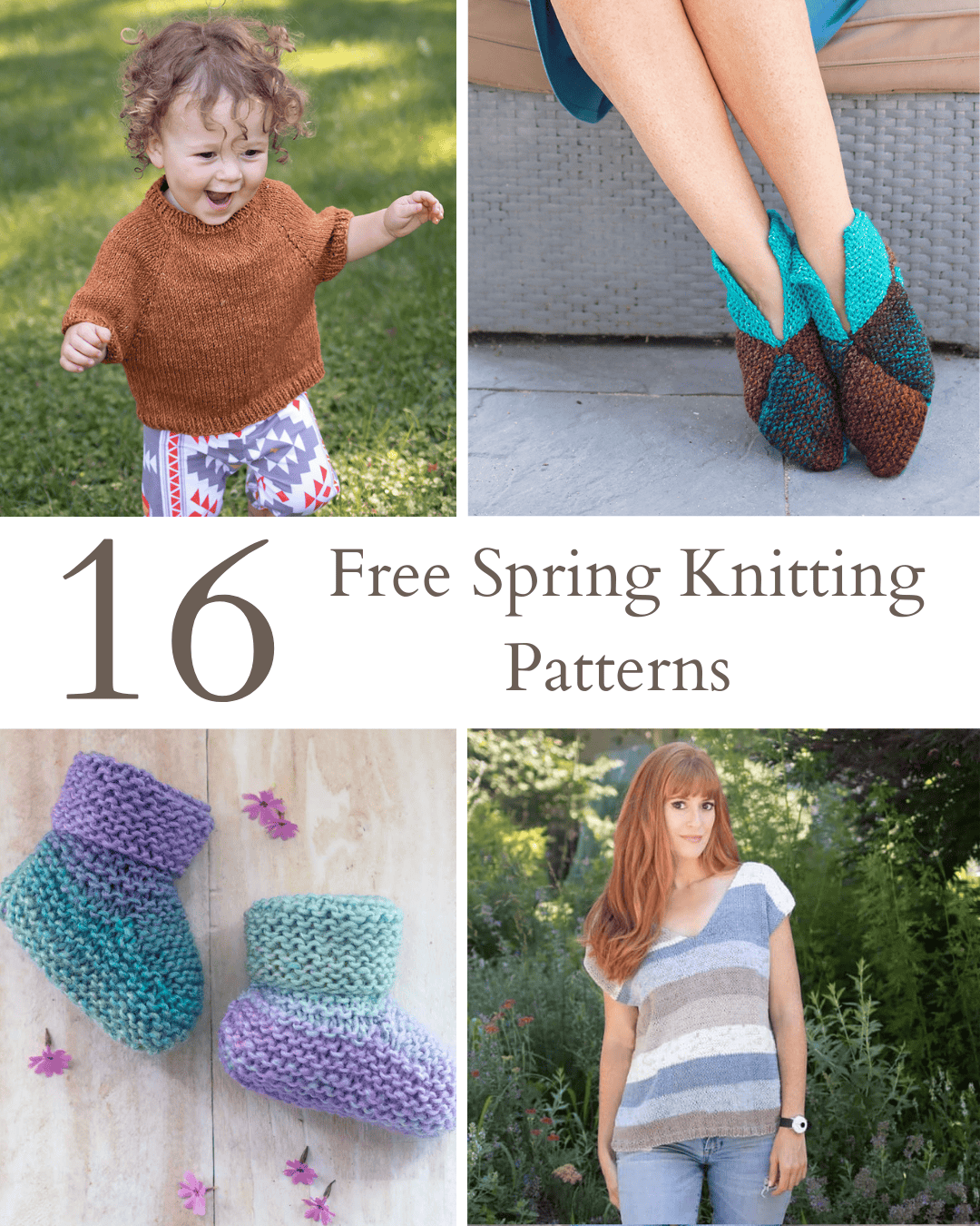16 Free Spring Knitting Patterns for the Whole Family (Easy + Cozy Knits for Everyone)