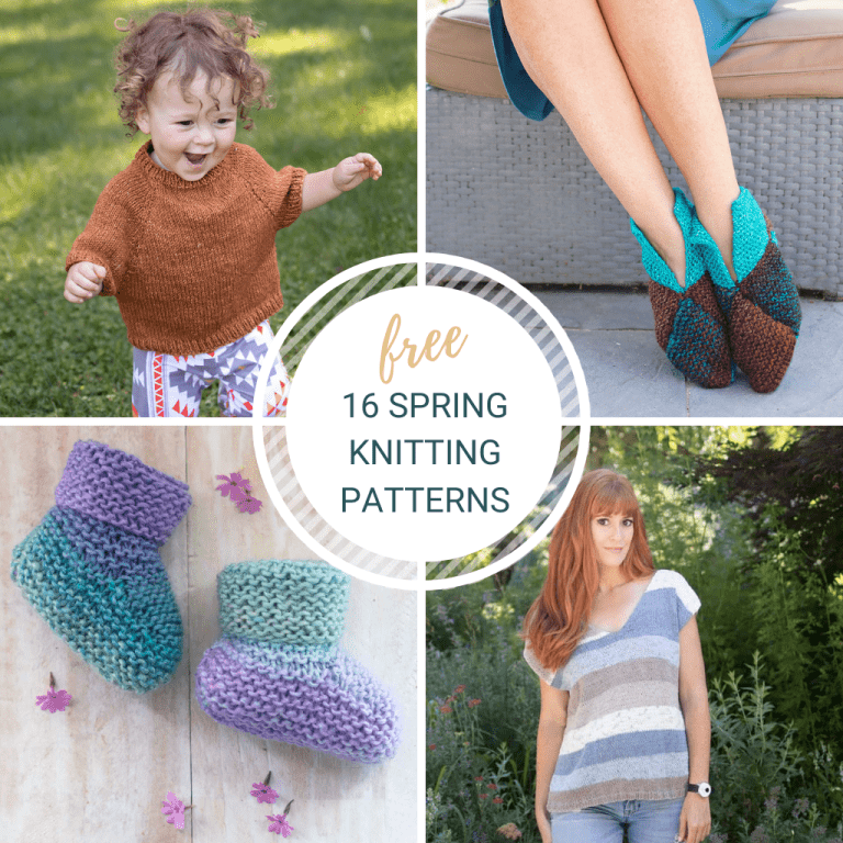 16 Free Spring Knitting Patterns