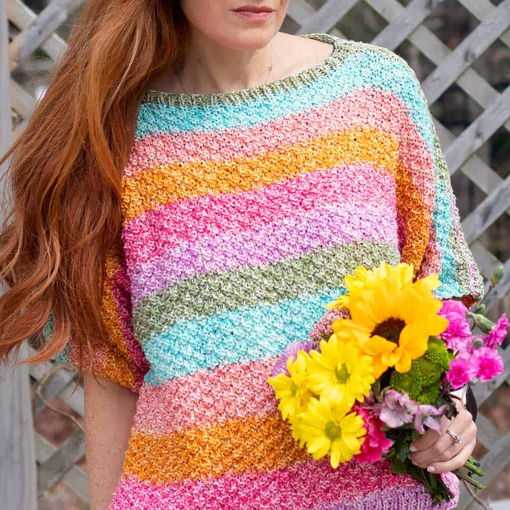 Easy Short Sleeve Sweater Knitting Pattern