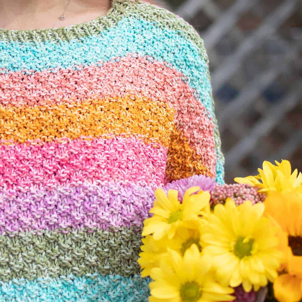 Easy Short Sleeve Sweater Knitting Pattern