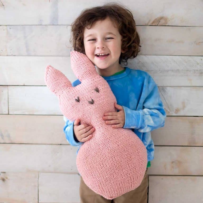 Large Easter Peep Bunny Knitting Pattern