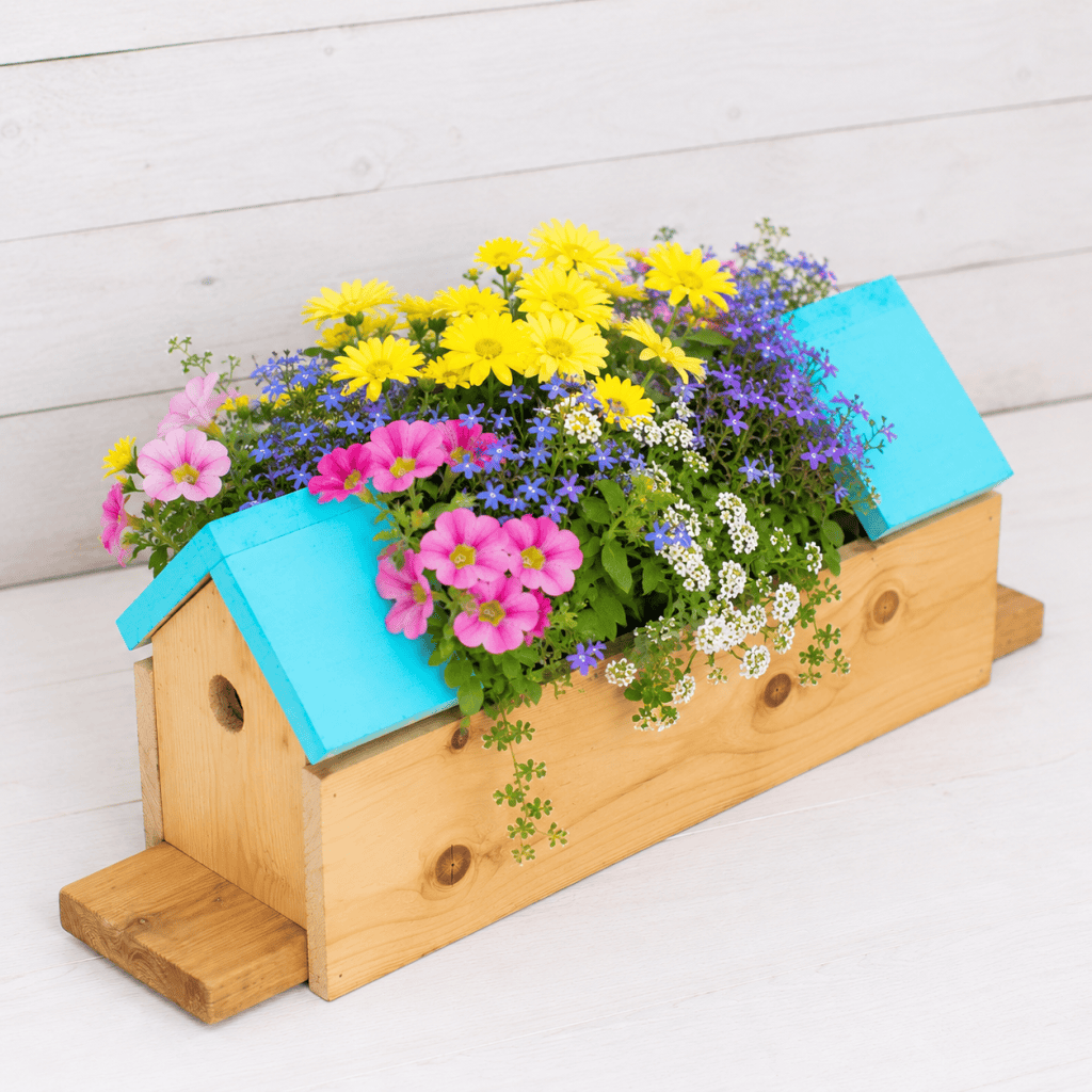 How to Build an Easy Birdhouse Planter (DIY Garden Project for Beginners)