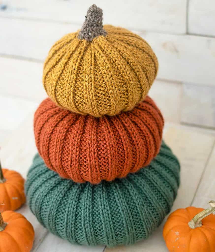 Pumpkin Topiary Knitting Pattern