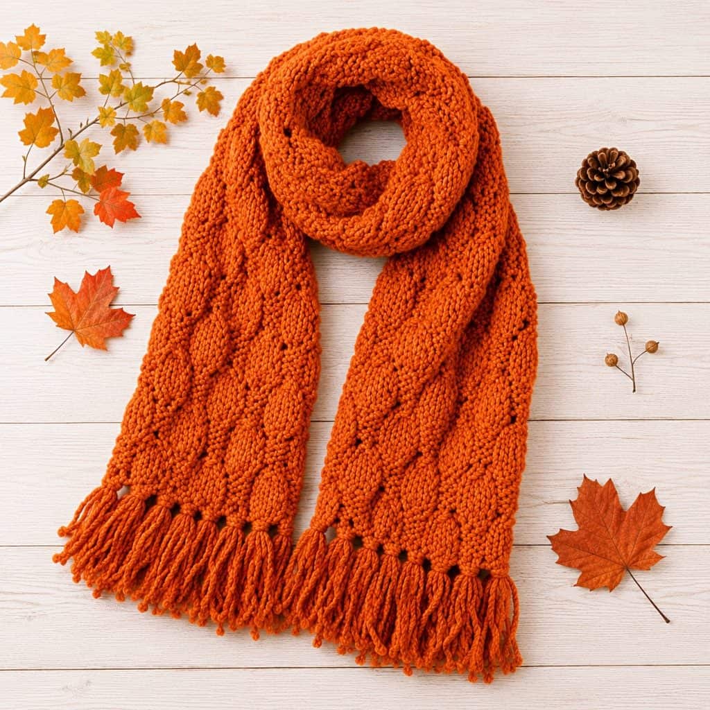 Easy Super Bulky Scarf Knitting Pattern