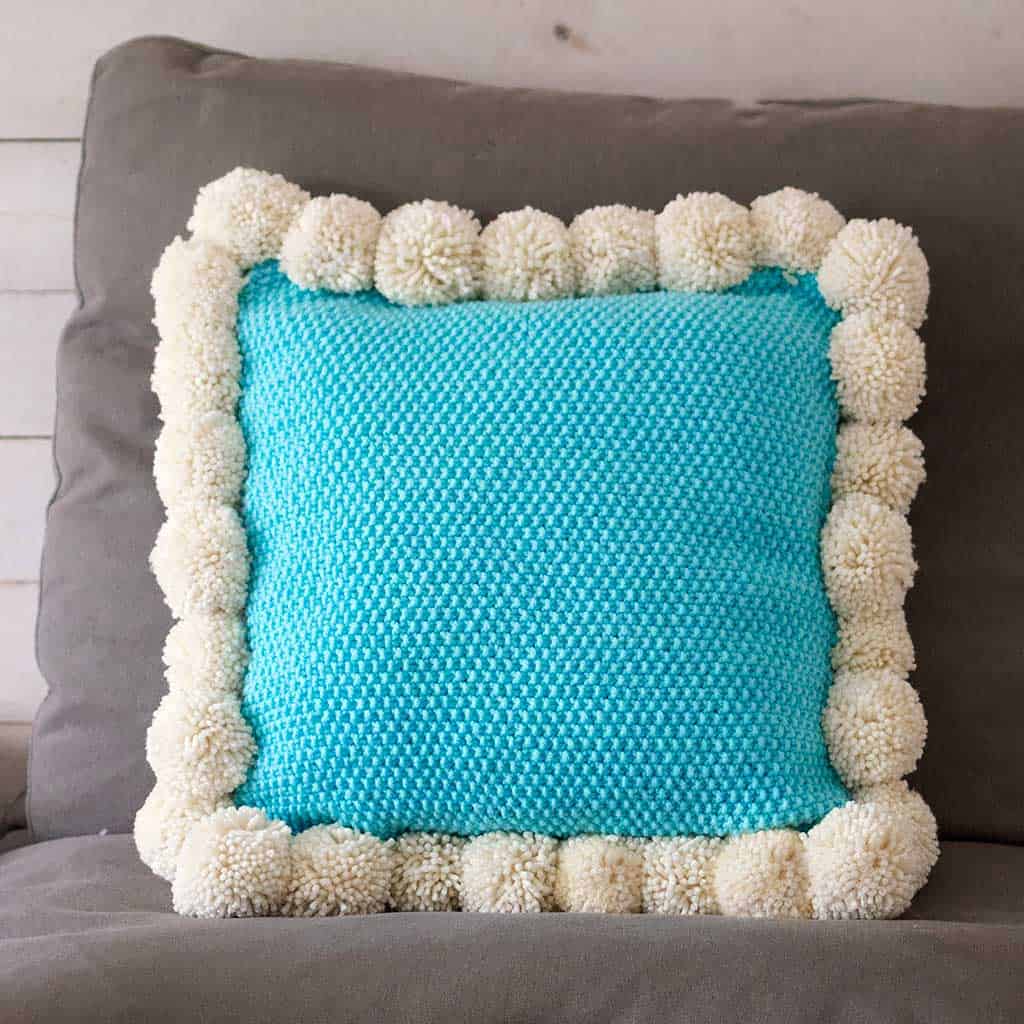 Seed Stitch Pillow Knitting Pattern
